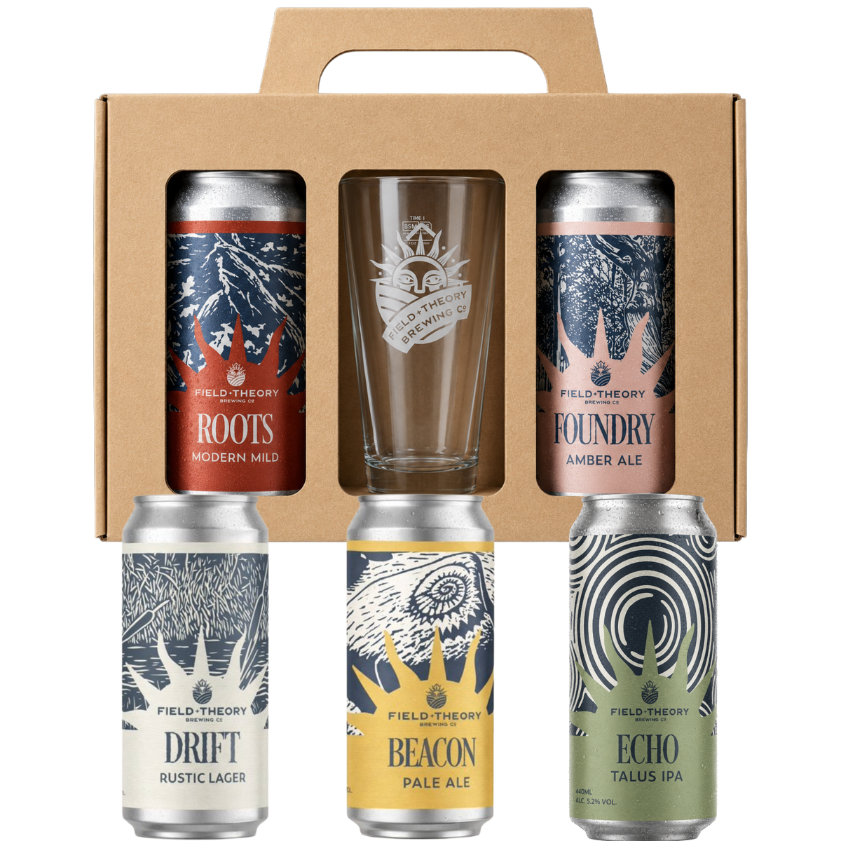 Five Can + Glass Gift Box