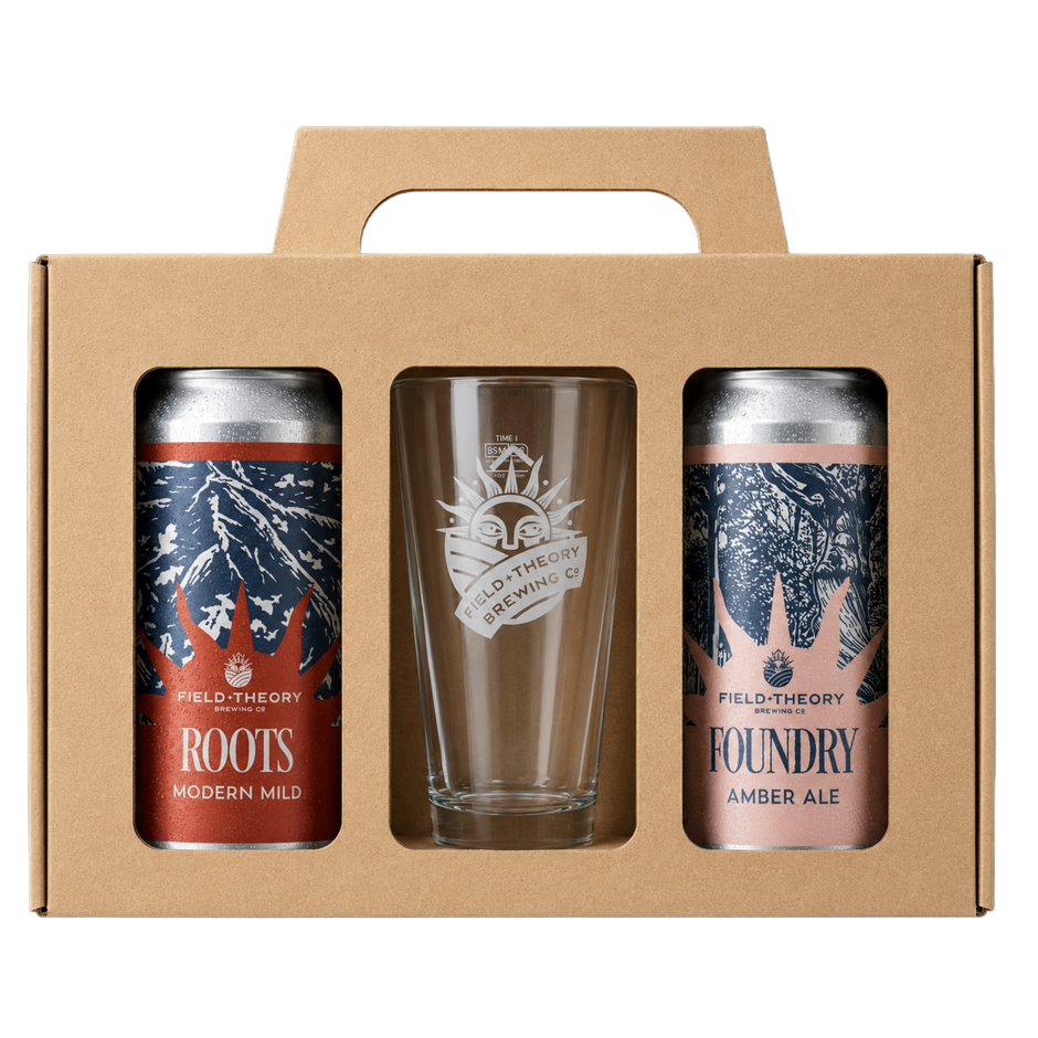 Two can and glass gift box