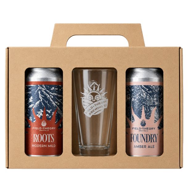 Two can and glass gift box