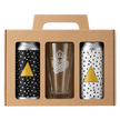 Two can and glass gift box