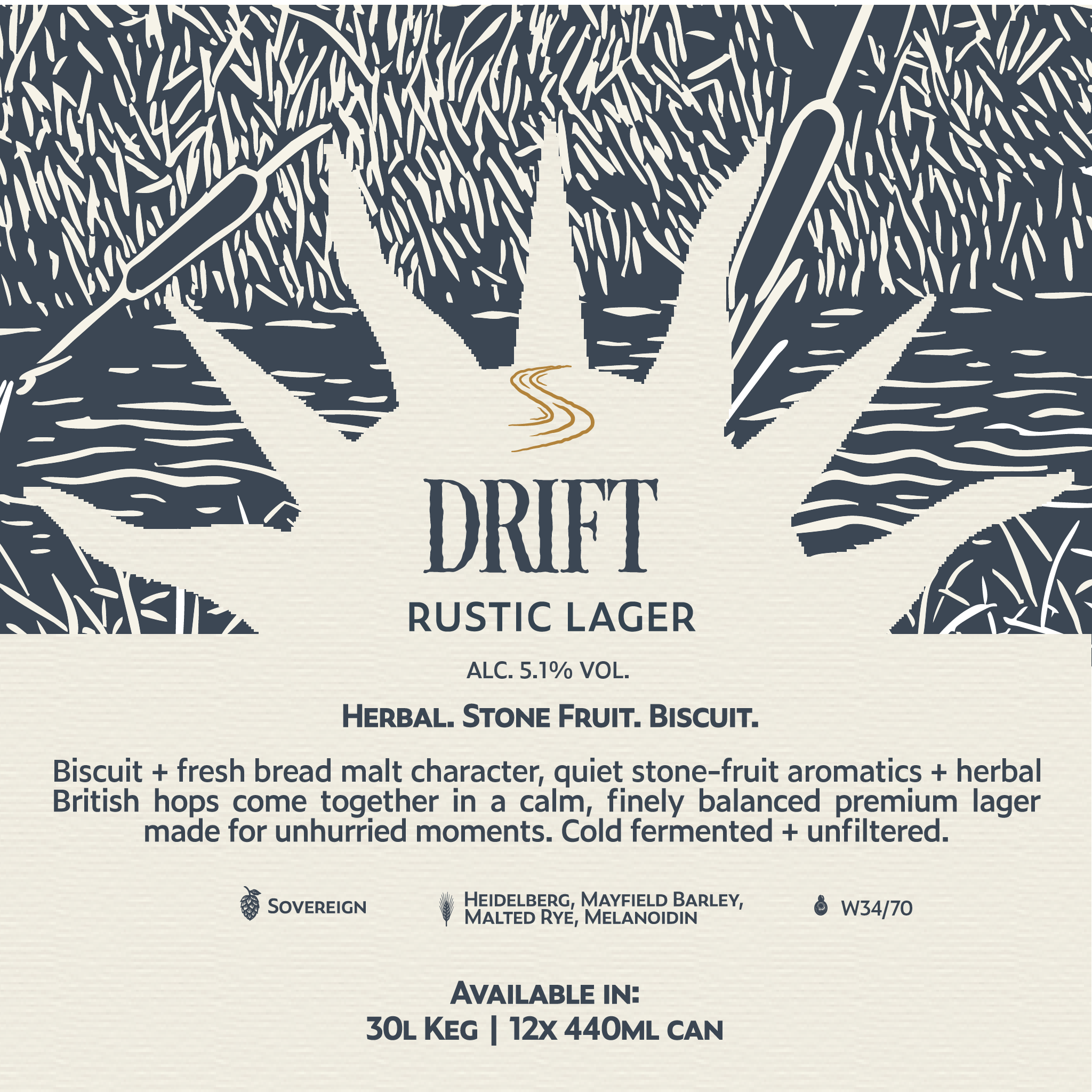 Drift 5.1% Rustic Lager