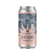 Beer can with 'Field Theory Brewing Co' branding on a white background