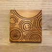 Reclaimed Wood + Leather Coaster